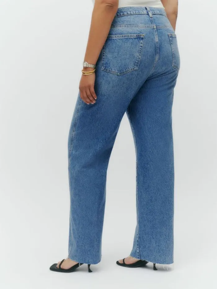 The Reformation Val 90s Mid Rise Straight Jeans Colorado 8211 Clothing