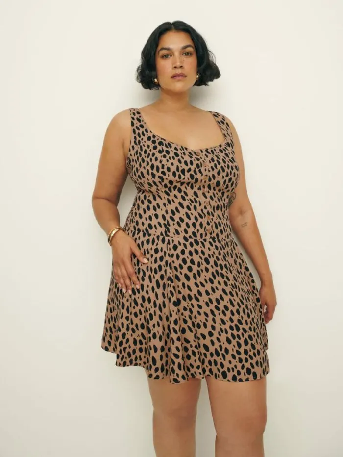 The Reformation Valencio Dress Es Bobcat 8211 Clothing