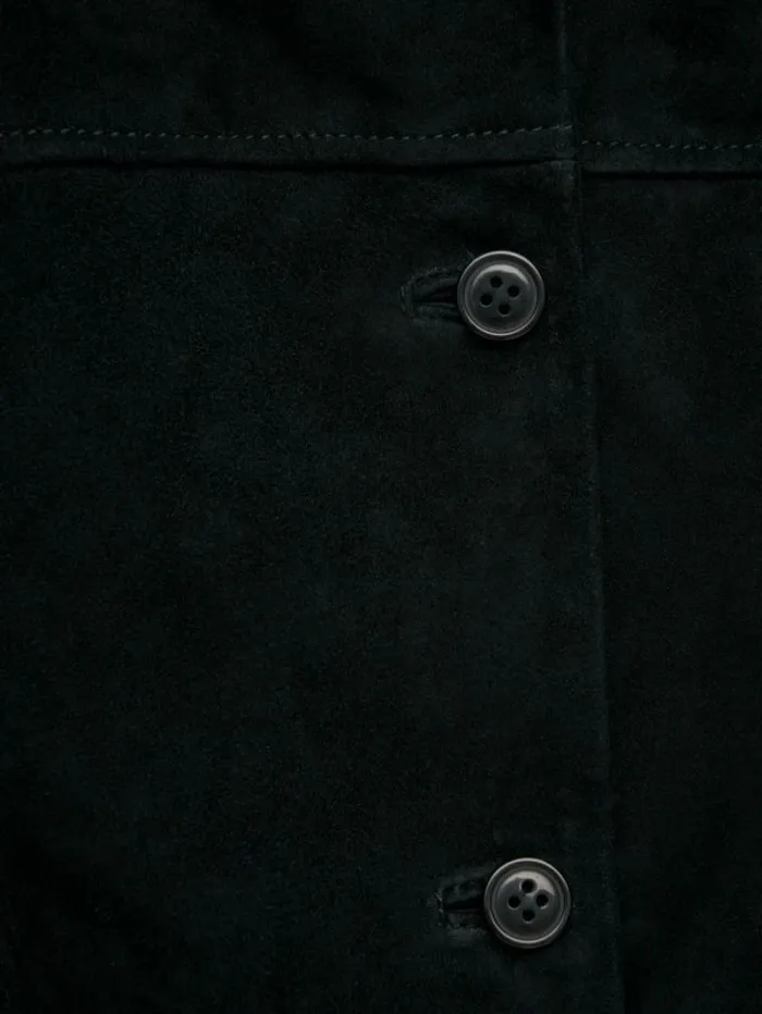 The Reformation Veda Lincoln Suede Shirt Jacket Black Suede 8211 Clothing