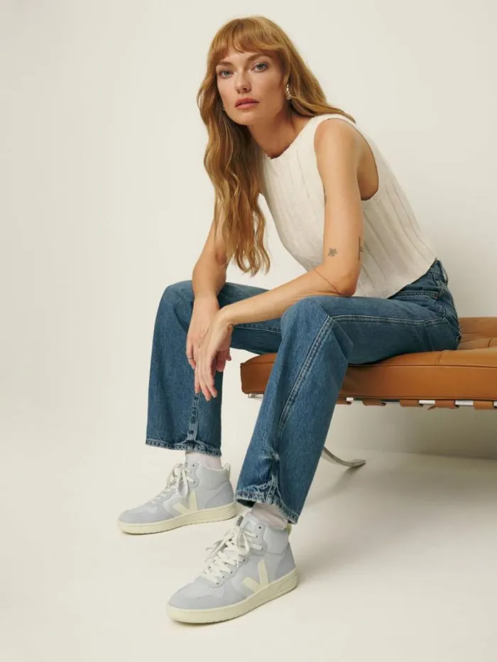 The Reformation Veja V15 Sneaker Pearl Cashew 8211 Shoes