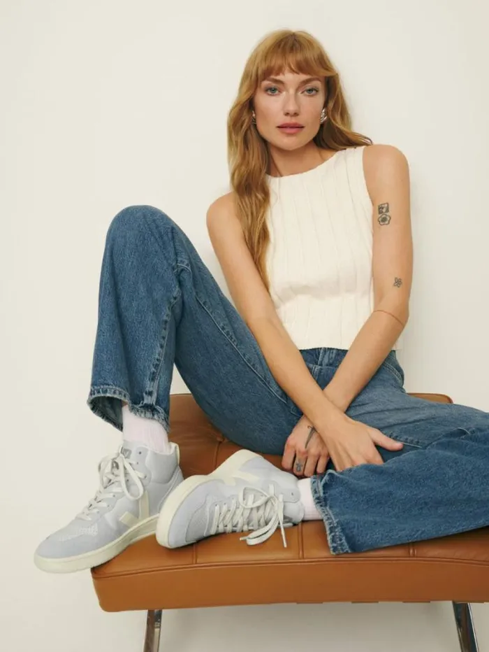 The Reformation Veja V15 Sneaker Pearl Cashew 8211 Shoes