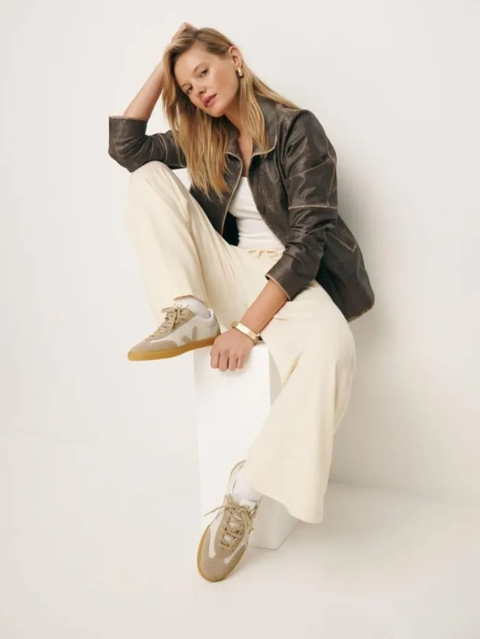 The Reformation Veja Volley Sneaker Natural Sahara Natural 8211 Shoes