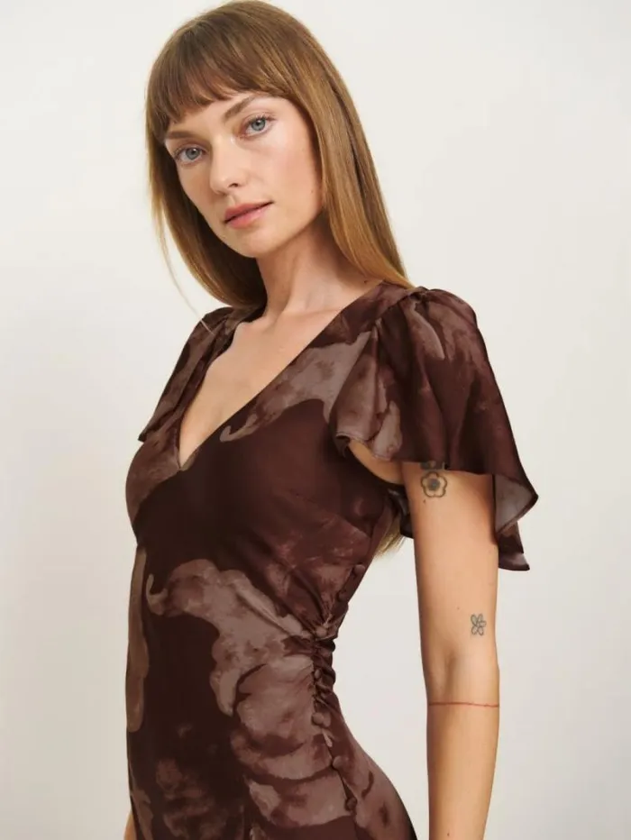 The Reformation Vida Satin Dress Siena 8211 ClothingWeddings