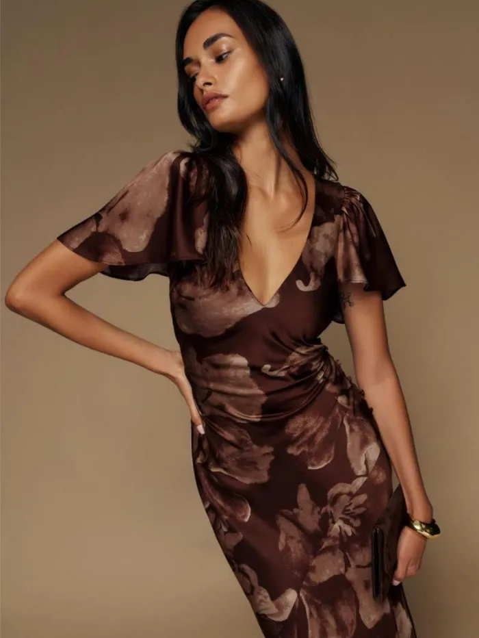 The Reformation Vida Satin Dress Siena 8211 ClothingWeddings