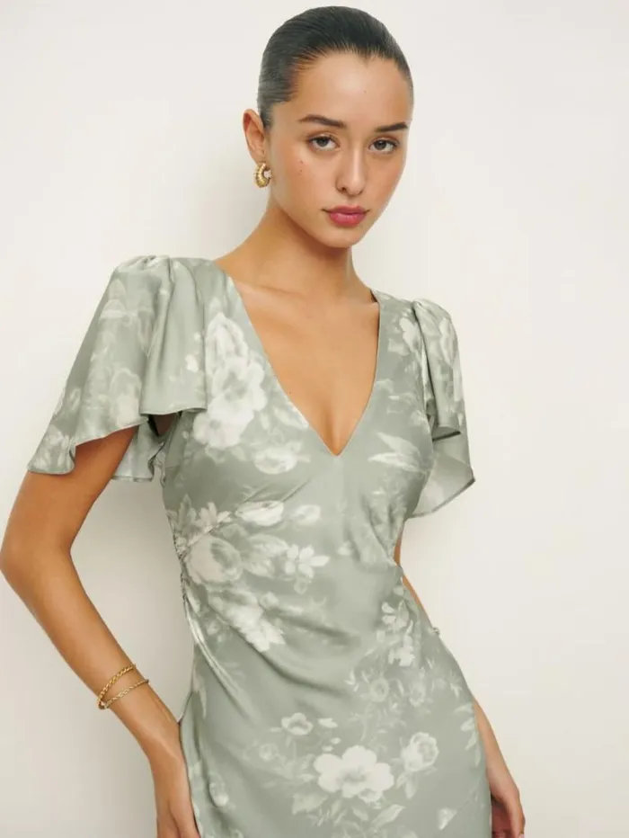 The Reformation Vida Satin Dress Vendela 8211 ClothingWeddings