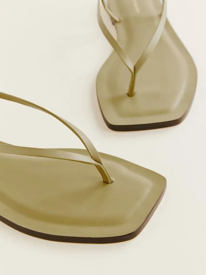 The Reformation Vincenza Thong Sandal Cerignola Leather 8211 Shoes