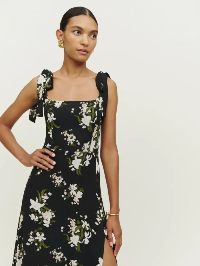 The Reformation Westerly Dress Orchids 8211 Weddings