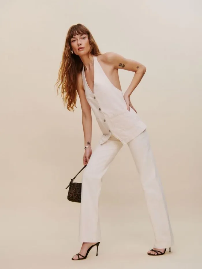 The Reformation Wilder High Rise Wide Leg Cropped Jeans Fior Di Latte 8211 Clothing The Reformation Wilder High Rise Wide Leg Cropped Jeans Fior Di Latte 8211 Clothing