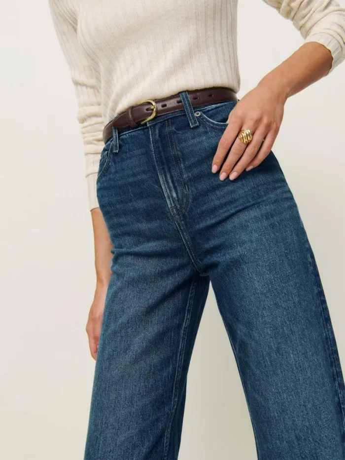 The Reformation Wilder Stretch High Rise Wide Leg Jeans Mellusine 8211 Clothing