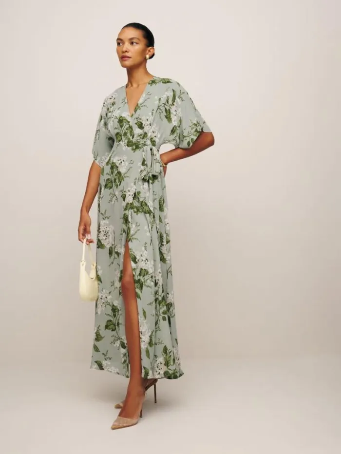 The Reformation Winslow Dress Tea Garden 8211 ClothingWeddings