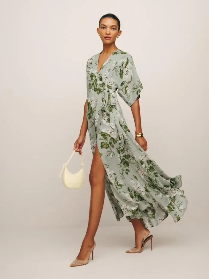 The Reformation Winslow Dress Tea Garden 8211 ClothingWeddings