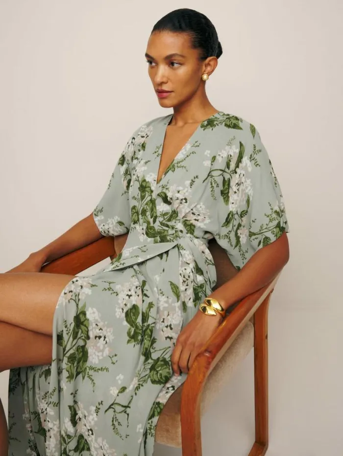 The Reformation Winslow Dress Tea Garden 8211 ClothingWeddings