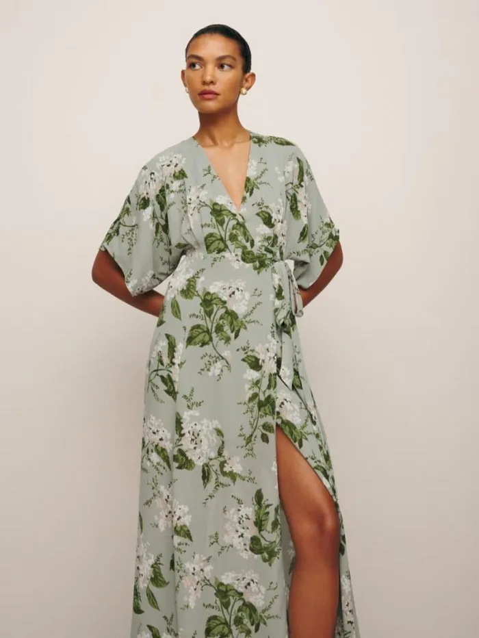 The Reformation Winslow Dress Tea Garden 8211 ClothingWeddings