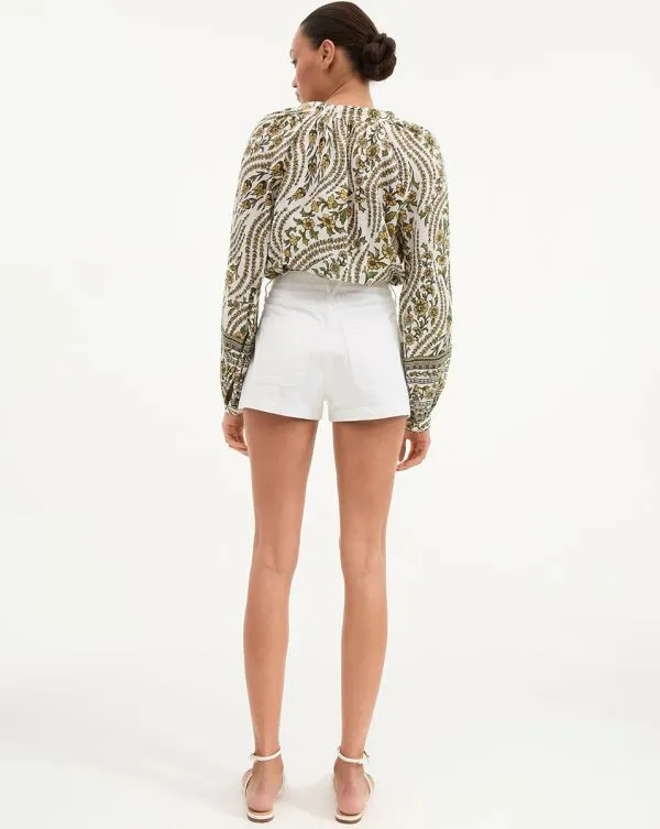 Timmi Denim Short With Patch Pockets White Women Veronica Beard Skirts and Shorts Timmi Denim Short With Patch Pockets White Women Veronica Beard Skirts and Shorts