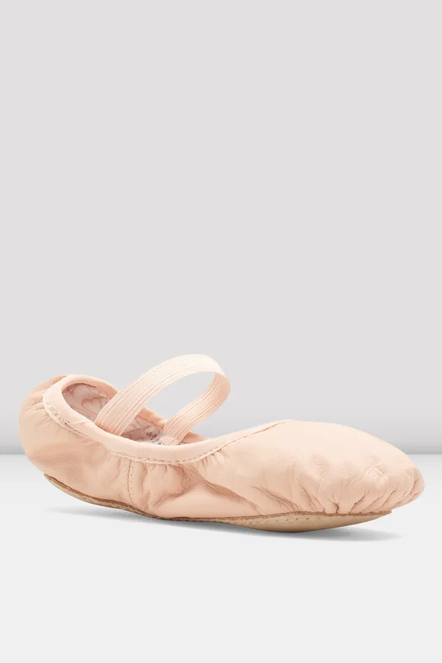 Toddlers Belle Leather Ballet Shoes Theatrical Pink Leather Children Ballet Bloch