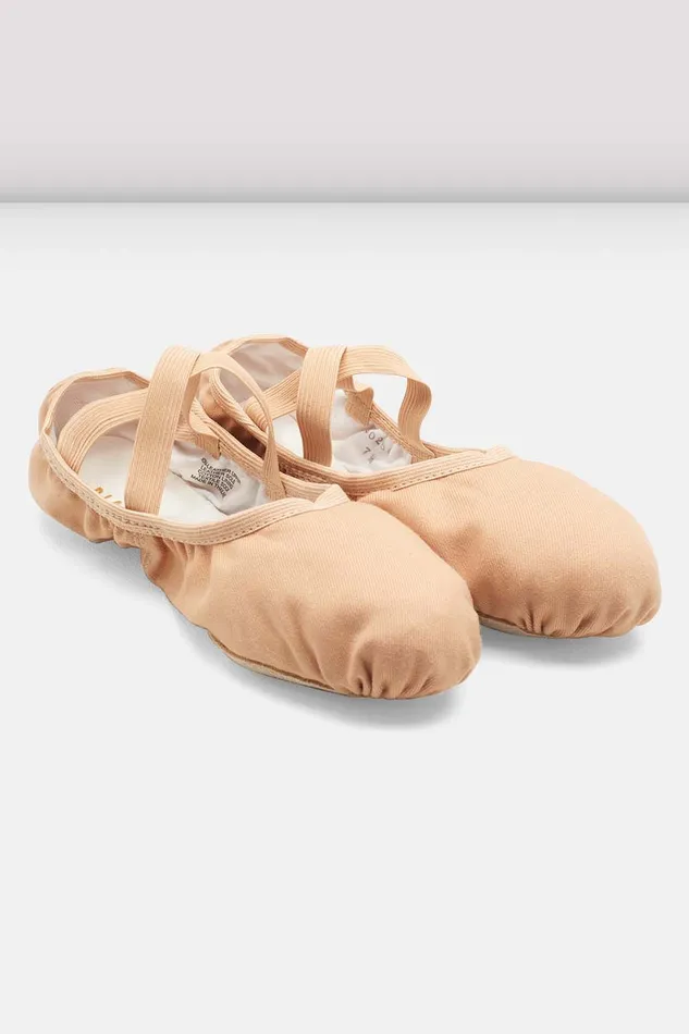 Tonal Footwear Adult Mens Performa Stretch Canvas Ballet Shoes Sand Canvas Bloch