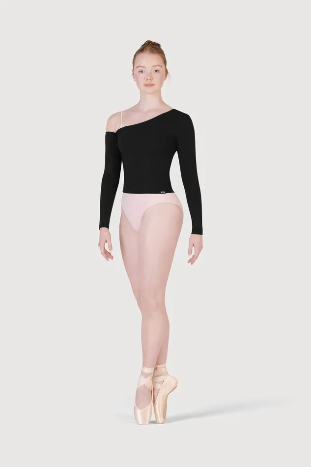 Tops Adult Bloch Ladies Laoise Soft Asymmetric Top Black