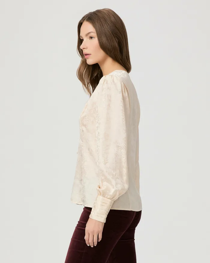 Tops and Blouses Marielle Top 8211 Travertine Silk 8211 PAIGE Women