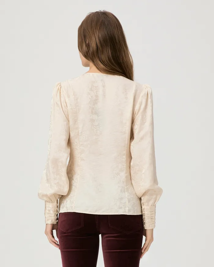 Tops and Blouses Marielle Top 8211 Travertine Silk 8211 PAIGE Women