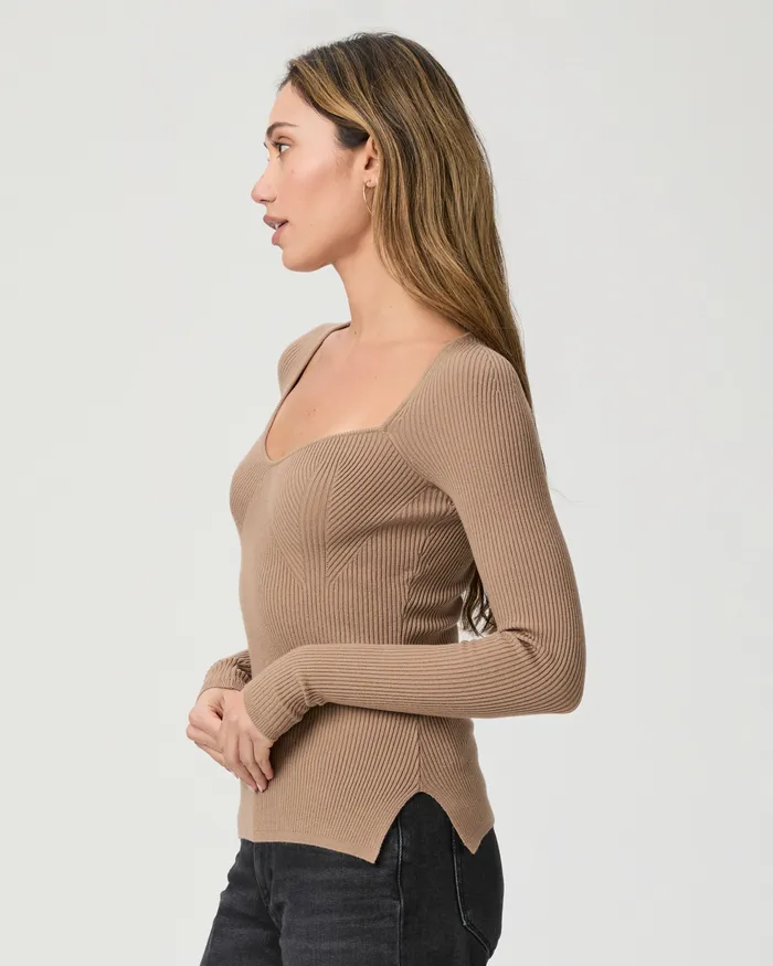 Tops and Blouses Women PAIGE Parvati Top 8211 Burnt Sugar