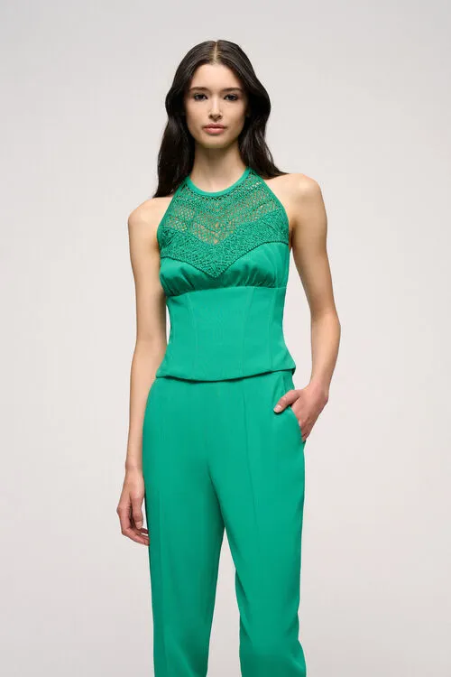 Tops and TShirts Bomboniera Bomboniera Emerald Green Luisa Spagnoli Women