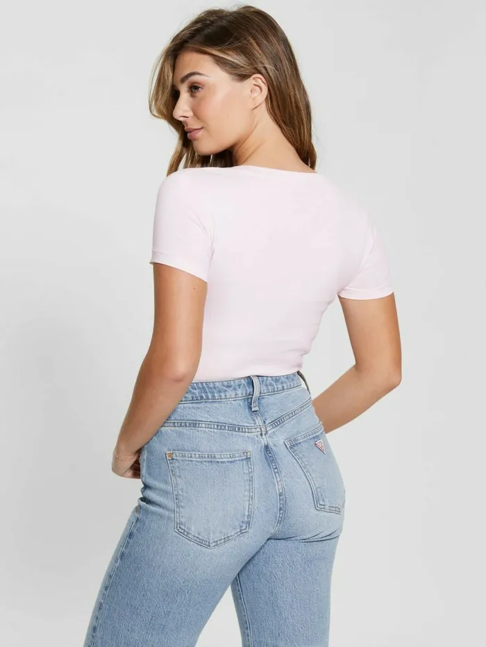 Tops GUESS Women Studded Box Tee Low Key Pink