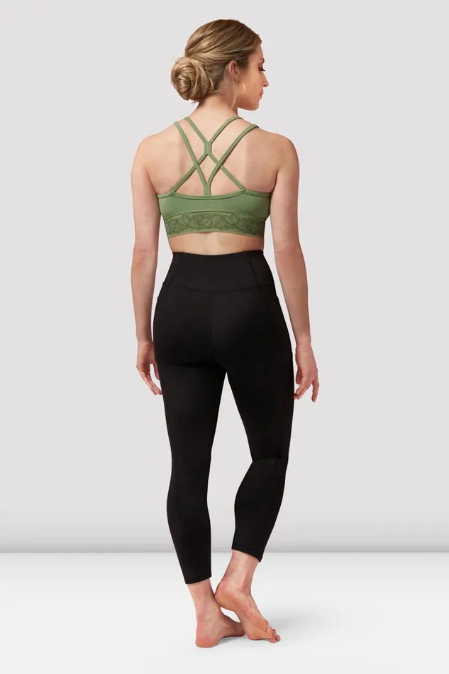 Tops Ladies Demi Scoop Neck Crop Top Sage Bloch Adult