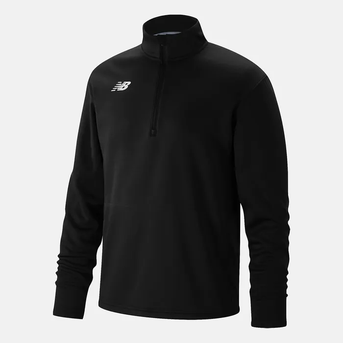 Tops New Balance Kids Youth Thermal Half Zip TEAM BLACK