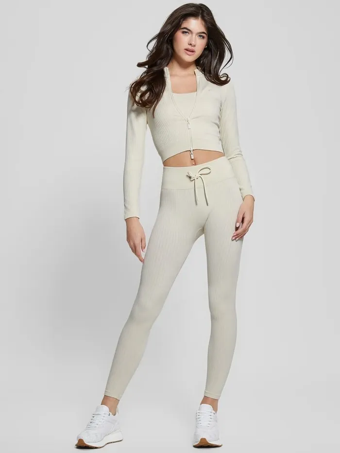 Tops Seamless Ribbed Active Bra Warm White 8211 GUESS Women