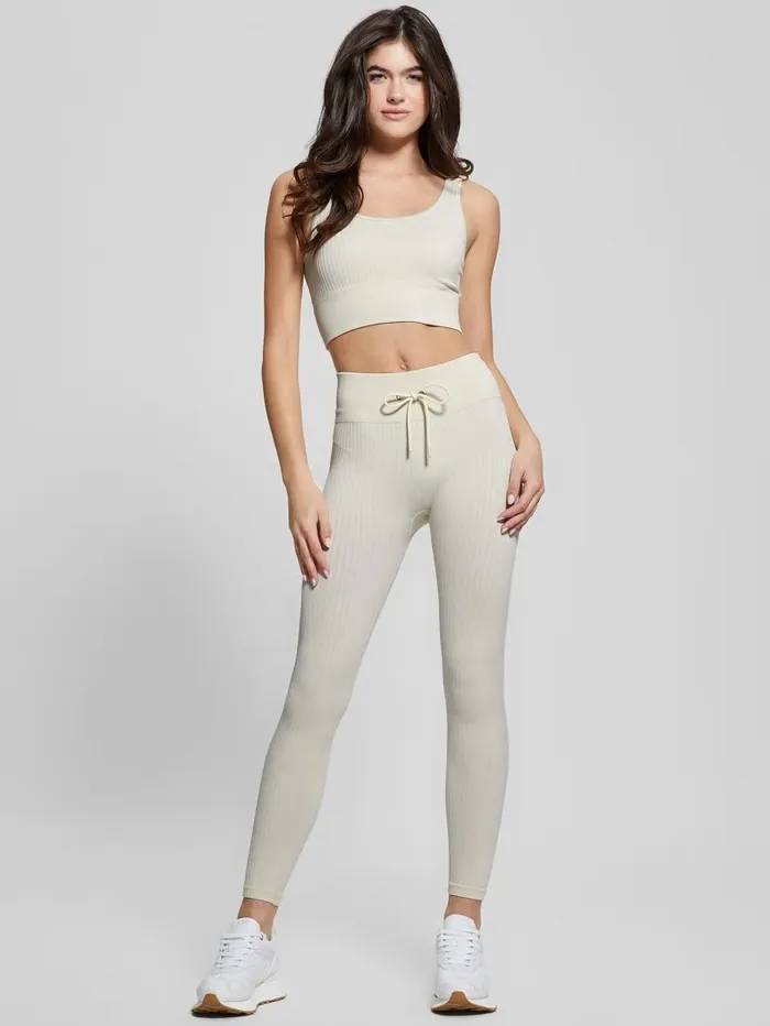 Tops Seamless Ribbed Active Bra Warm White 8211 GUESS Women