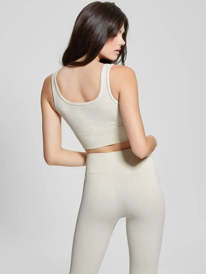 Tops Seamless Ribbed Active Bra Warm White 8211 GUESS Women