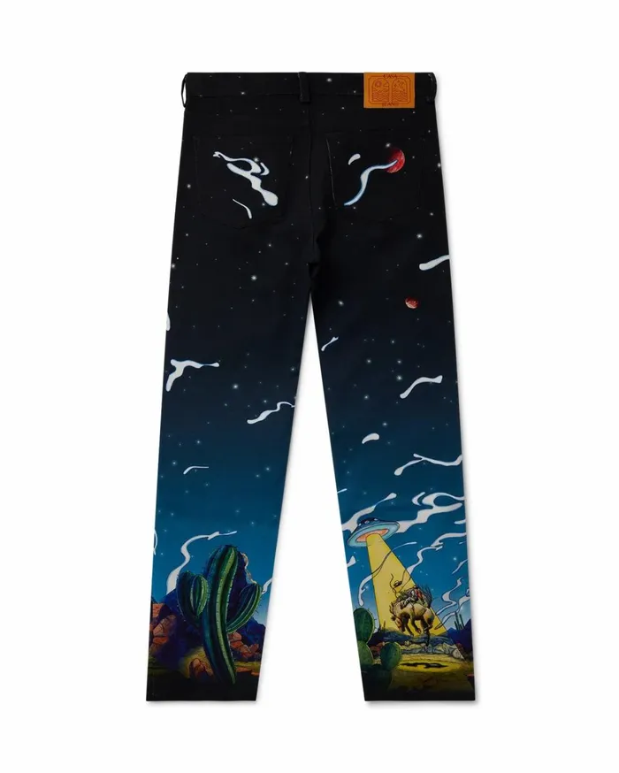 Trousers and Shorts Men Casablanca Paris Cowboy De L039Espace Straight Leg Jeans Trousers and Shorts Men Casablanca Paris Cowboy De L039Espace Straight Leg Jeans