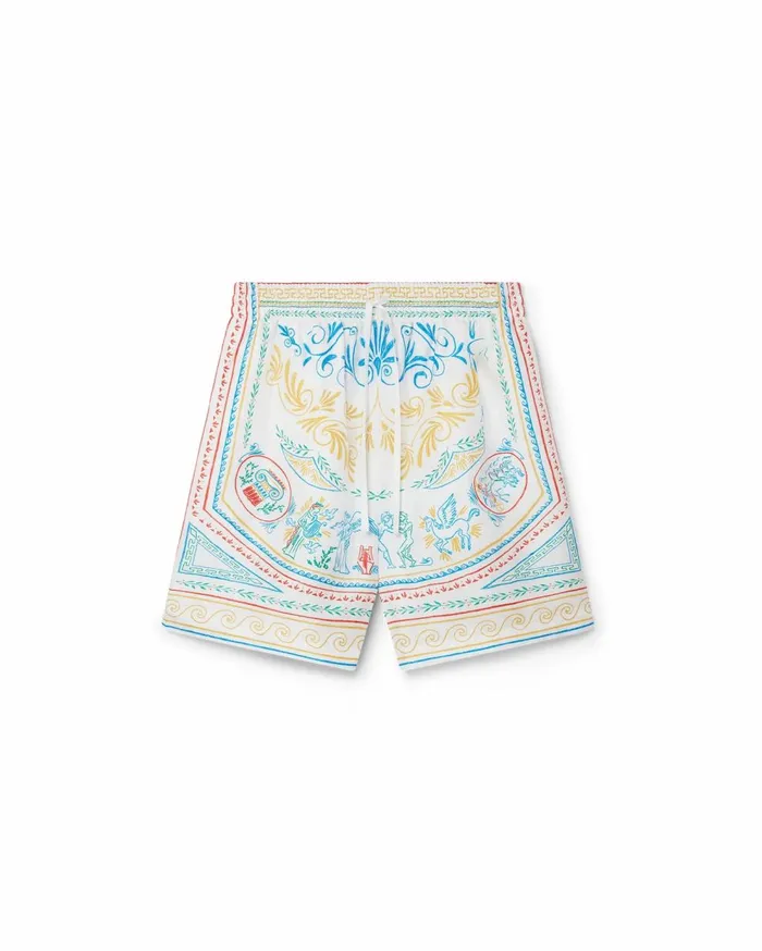 Trousers and Shorts Men Casablanca Paris Crayon Vase Silk Shorts