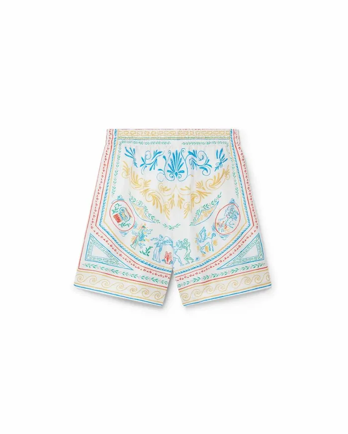 Trousers and Shorts Men Casablanca Paris Crayon Vase Silk Shorts
