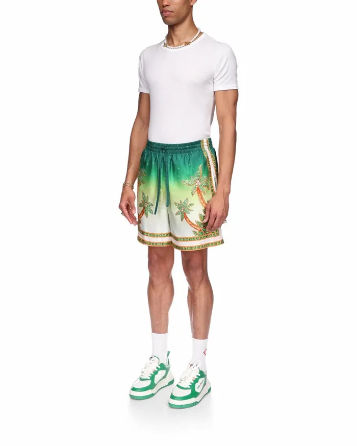 Trousers and Shorts Men Casablanca Paris Joyaux D039Afrique Silk Shorts Trousers and Shorts Men Casablanca Paris Joyaux D039Afrique Silk Shorts
