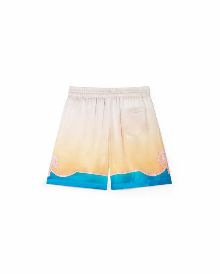 Trousers and Shorts Men Casablanca Paris L039Arc Color Silk Shorts