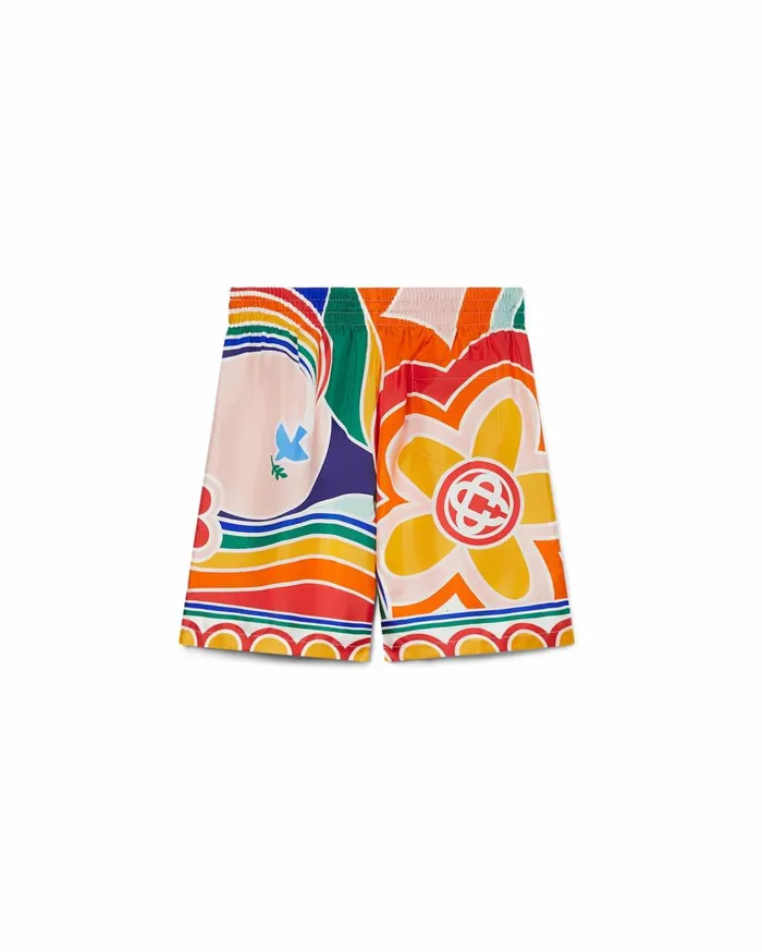 Trousers and Shorts Men Casablanca Paris Le Pouvoir Des Fleurs Silk Shorts Trousers and Shorts Men Casablanca Paris Le Pouvoir Des Fleurs Silk Shorts