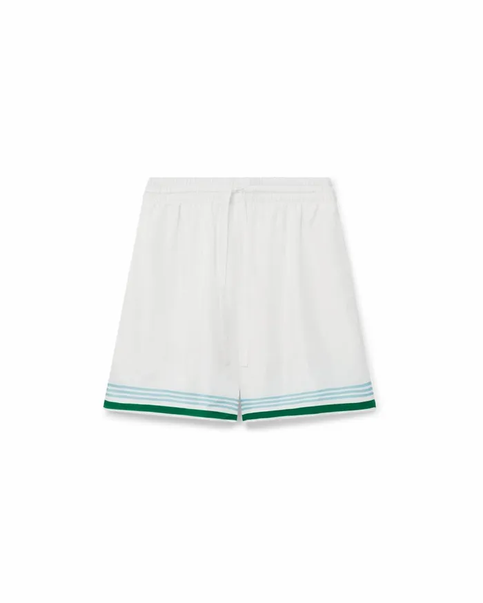 Trousers and Shorts Men Casablanca Paris Metaphysical Tennis Icon Silk Shorts