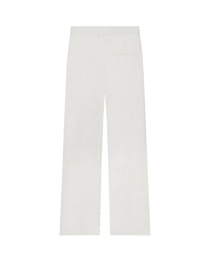 Trousers and Shorts Men Casablanca Paris OffWhite Flared Trousers