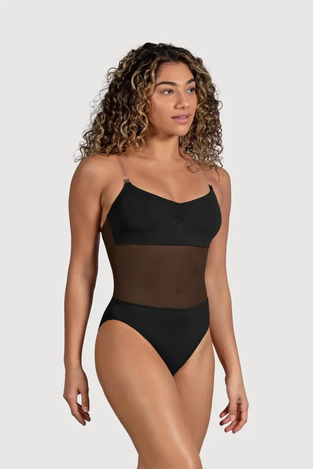 Underwear Adult Bloch Ladies Cordelia Mesh Panel Bodysuit Black
