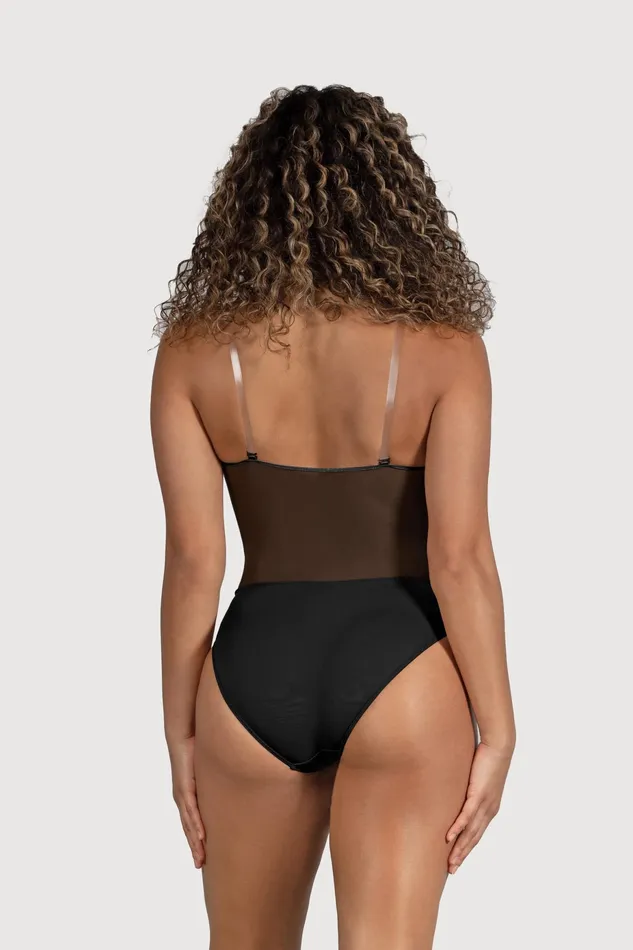 Underwear Adult Bloch Ladies Cordelia Mesh Panel Bodysuit Black Underwear Adult Bloch Ladies Cordelia Mesh Panel Bodysuit Black