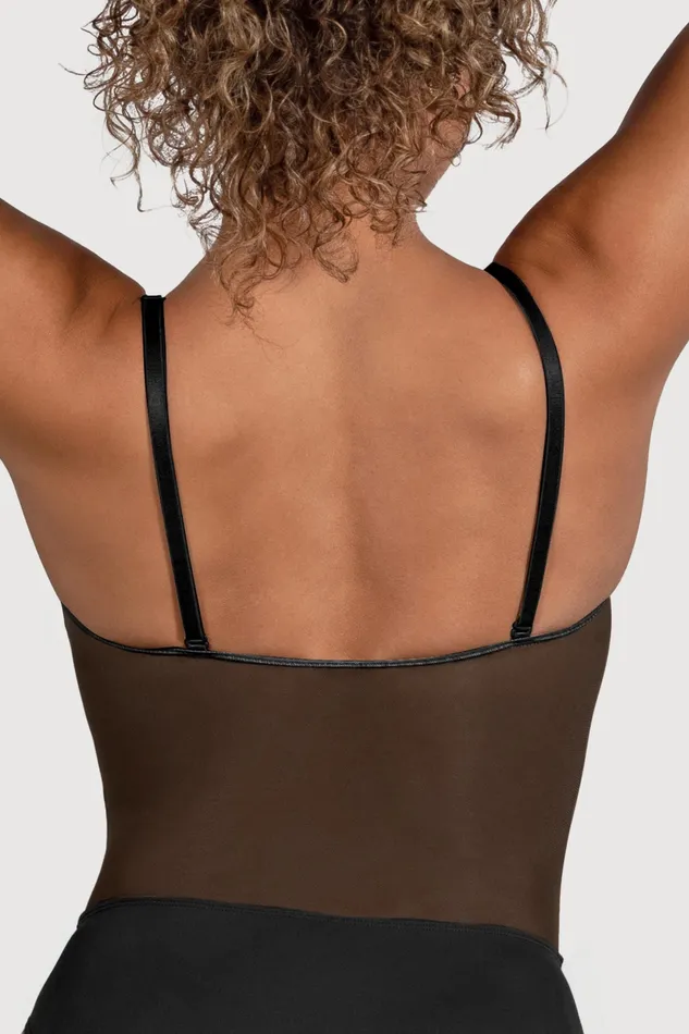 Underwear Adult Bloch Ladies Cordelia Mesh Panel Bodysuit Black Underwear Adult Bloch Ladies Cordelia Mesh Panel Bodysuit Black
