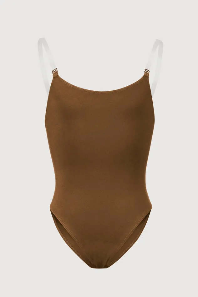 Underwear Children Girls Auva Adjustable Strap Bodysuit Cocoa Bloch