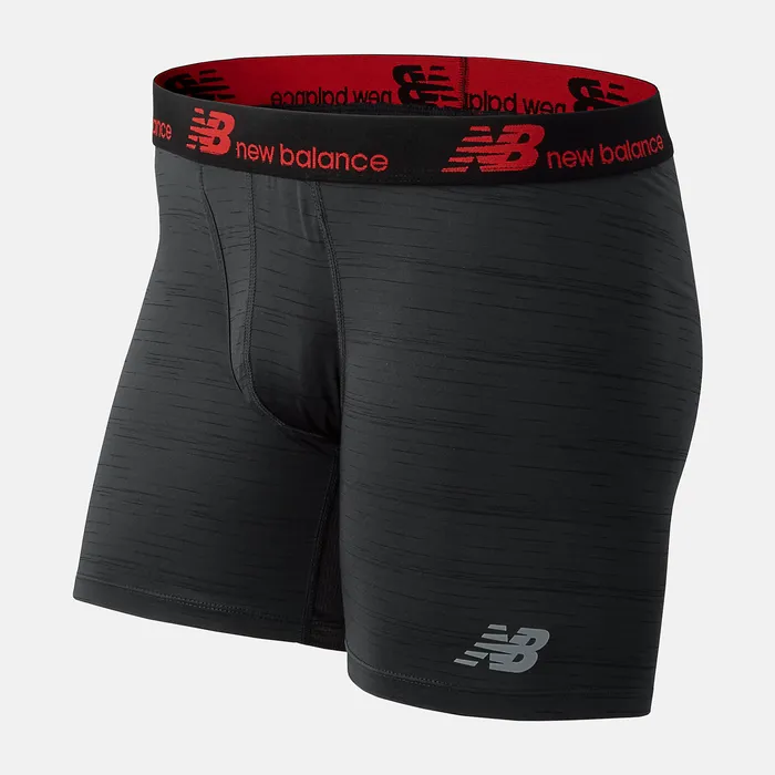 Underwear New Balance Men Mens 6 Inch Boxer Brief 2 Pack BLACK Underwear New Balance Men Mens 6 Inch Boxer Brief 2 Pack BLACK