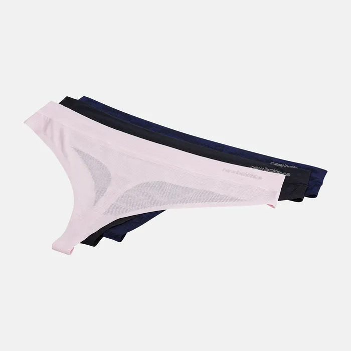 Underwear New Balance Women Womens Breathe Thong 20 3 Pack DESERT ROSE