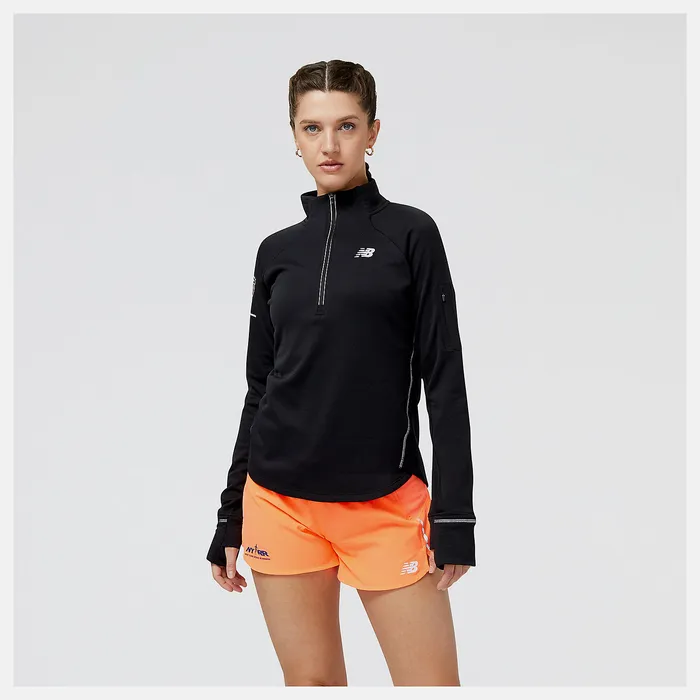 United Airlines NYC Half NB Heat Grid Half Zip BLACK Hoodies and Sweatshirts New Balance Women United Airlines NYC Half NB Heat Grid Half Zip BLACK Hoodies and Sweatshirts New Balance Women