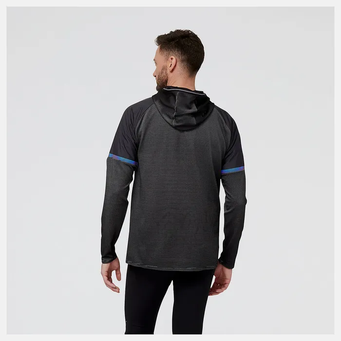United Airlines NYC Half Q Speed Shift Hoodie BLACK Men Hoodies and Sweatshirts New Balance