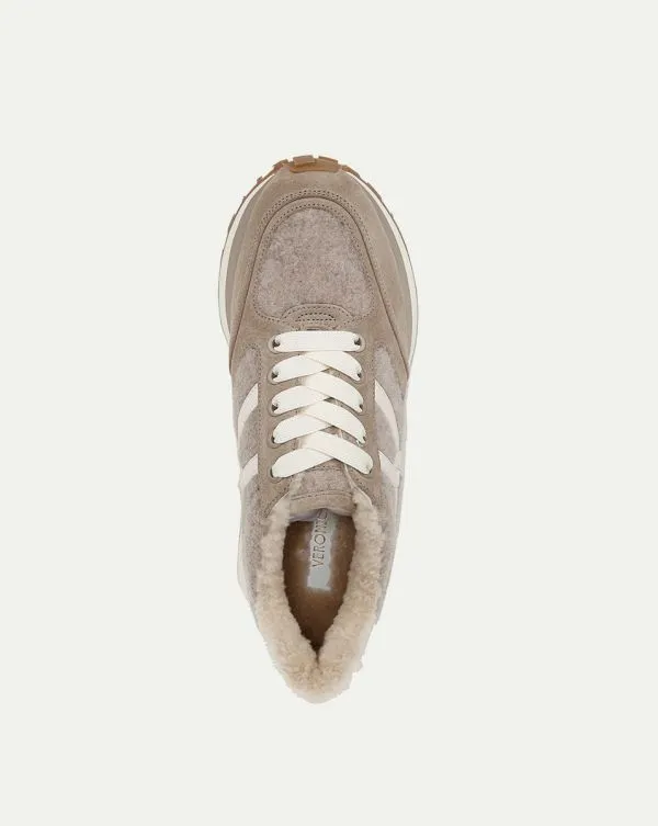 Valentina Shearling Sneaker Grey Women Veronica Beard Shoes Valentina Shearling Sneaker Grey Women Veronica Beard Shoes