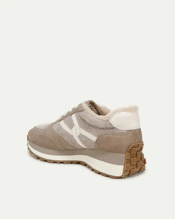 Valentina Shearling Sneaker Grey Women Veronica Beard Shoes Valentina Shearling Sneaker Grey Women Veronica Beard Shoes