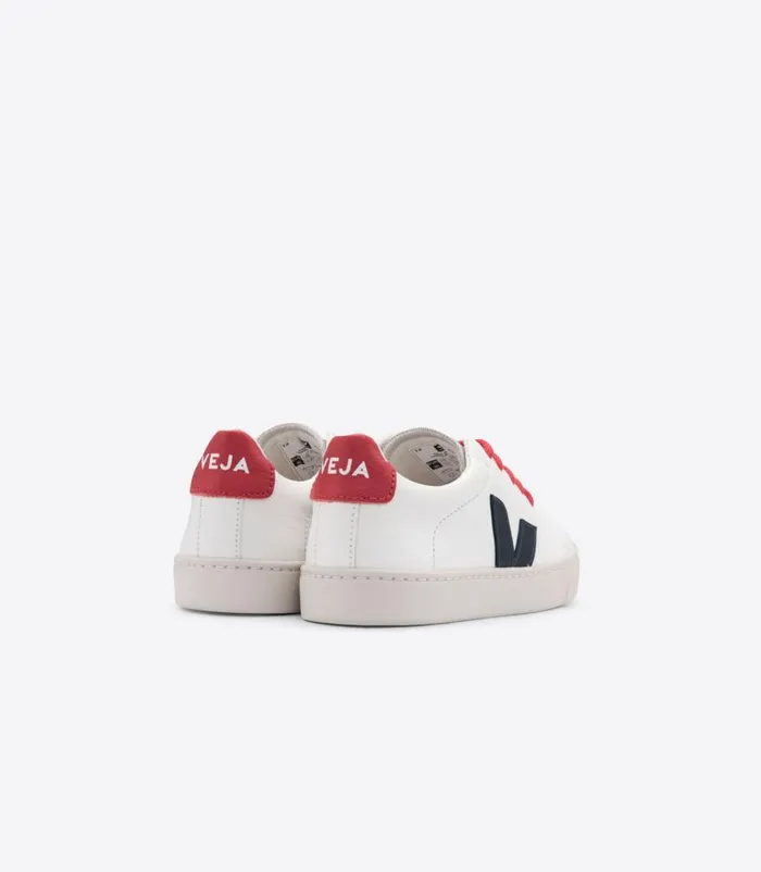 VEJA ESPLAR LACES CHROMEFREE LEATHER WHITE NAUTICO PEKIN Kids Esplar